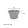 8 Ramekins Molho 30ml Cinza Stone 100% Melamina Gourmet Mix - 6