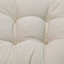 Ver imagem 2 de Almofada Futon 60x60 Bege Gorgurão Lisa Macia  Assento Shelter