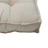 Almofada Futon 60x60 Bege Gorgurão Lisa Macia  Assento Shelter - 3