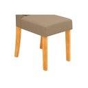 Ver mais imagens de Conjunto: Mesa Sala Jantar Celeste C/ Tampo Madeirado C/ Vidro Curvo 120x90cm e 4 Cadeiras Julia