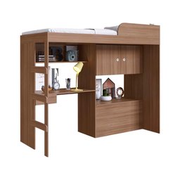 Cama Alta Solteiro Multifuncional Montana Lion Art In Móveis - 2