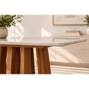 Ver mais imagens de Mesa Cozinha Pitanga Madeira c/Vidro 220cm Madeira/Offw Cimol