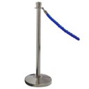 Ver imagem 1 de Pedestal Organizador de Fila Cromado com Cordão Azul