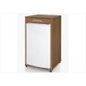 Armário Gabinete Suporte para Frigobar 760 - Plata Móveis - Amêndoa - 1
