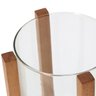 Vaso em Madeira e Vidro 19876 P 21x15,5cm Mart - 4