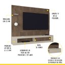 Ver imagem 2 de Painel Ripado para Tv até 65 Polegadas 183 X 109 Cm Estoril Mocaccino Off White - Clicklar