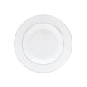Aparelho Jantar 42 Peças Porcelana C/ Borda Prateada Branco - 3