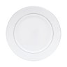 Aparelho Jantar 42 Peças Porcelana C/ Borda Prateada Branco - 2