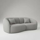 Ver imagem 2 de Sofá Sala Nuvem 210cm Conforto Premium Decorativo Orgânico:Cinza