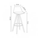 Ver imagem 2 de Banqueta Alta com Encosto em Polipropileno Lorena