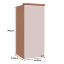 Ver imagem 4 de Guarda Roupa Aereo Modulado com 1 Porta 996mm Setiba Plus Rimo Carvalho/off White