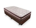Ver imagem 1 de Cama Box Solteiro 88 Marrom com Colchão Little Angel Mola Superlastic