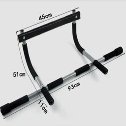Barra de Exercicios para Porta Chao Fixa Mista Musculacao Flexao Abdominal Exercicios Academia em - 3