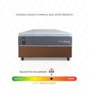 Ver imagem 4 de Conjunto Box Marrom Argel Cinza Espuma D33 Solteiro 96x203x67 - King House