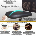 Ver imagem 7 de Cadeira de Escritório Ergonômica Giratória sem Braços Executiva Rodízios Costura Esteirinha