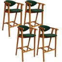Ver imagem 1 de Kit 04 Banquetas Alta Cozinha Bancada Bar Sala de Jantar Fixa Cecília L02 Facto Verde Musgo - Lyam D