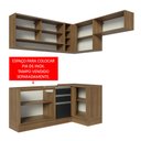 Ver imagem 3 de Armário de Cozinha Completa de Canto 349cm Rustic/Preto Glamy Madesa 06