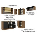 Ver imagem 6 de Armário de Cozinha Completa de Canto 349cm Rustic/Preto Glamy Madesa 06