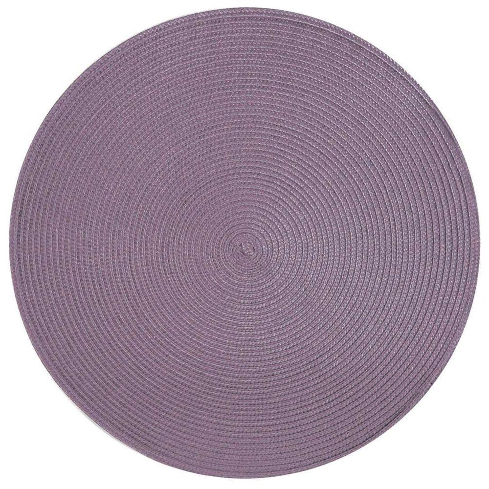 Jogo Americano Redondo 4 PEÇAS 38 Cm Yoi Tyft Sousplat Lugar Cor:Lilás ...