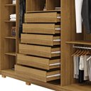 Ver imagem 2 de Guarda-roupa Dubai Majestic 230cm Mdf 6 Gavetas - Nature/nature Vila Rica