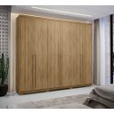 Ver imagem 1 de Guarda-roupa Dubai Majestic 230cm Mdf 6 Gavetas - Nature/nature Vila Rica