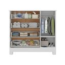 Ver imagem 5 de Cômoda Infantil 95cm 1 Porta com Vidro e 4 Gavetas Bombom Multimóveis Mp4464 Branco/off White