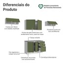 Ver imagem 4 de Armário de Cozinha Completa 280 Cm Vik Madesa 01 Branco/verde