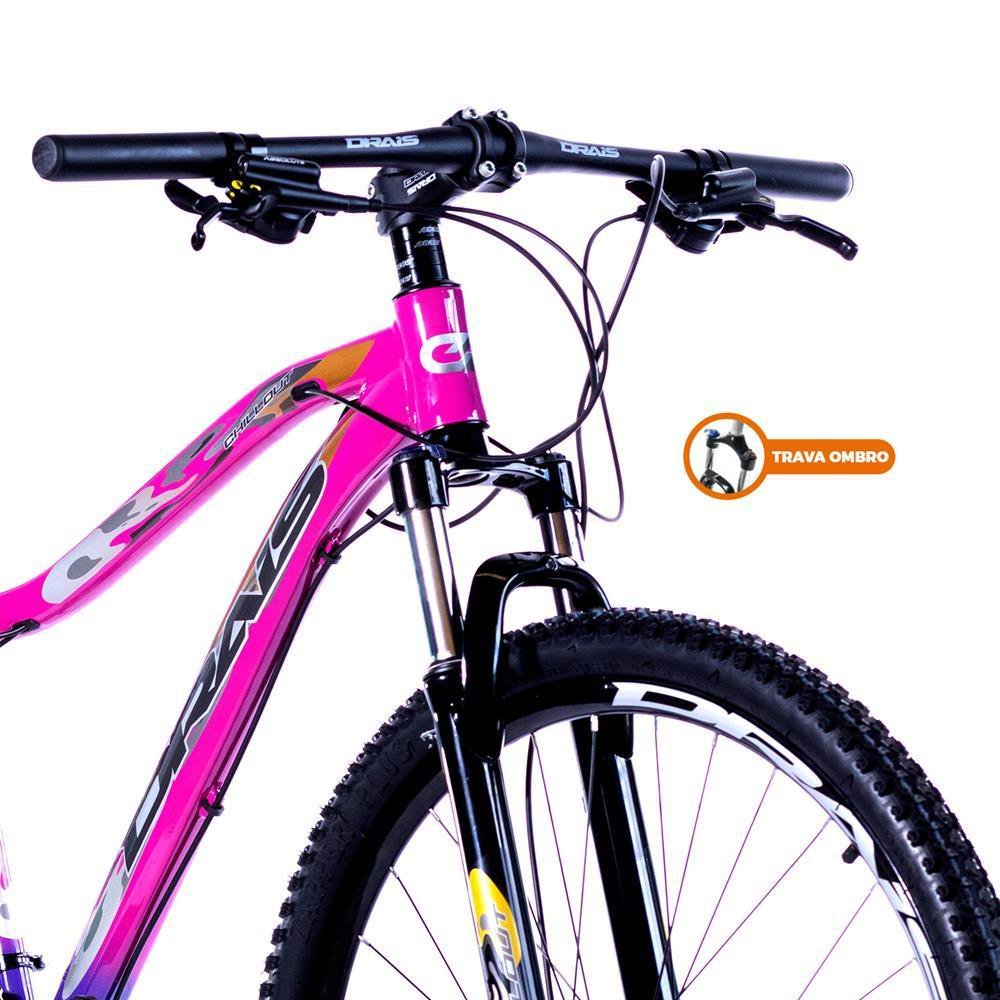 Bicicleta Aro 29 Drais Chillout 18V Shimano Altus 17" Pink/Roxo - 325 - 3