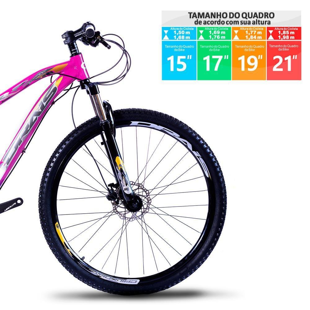 Bicicleta Aro 29 Drais Chillout 18V Shimano Altus 17" Pink/Roxo - 325 - 5