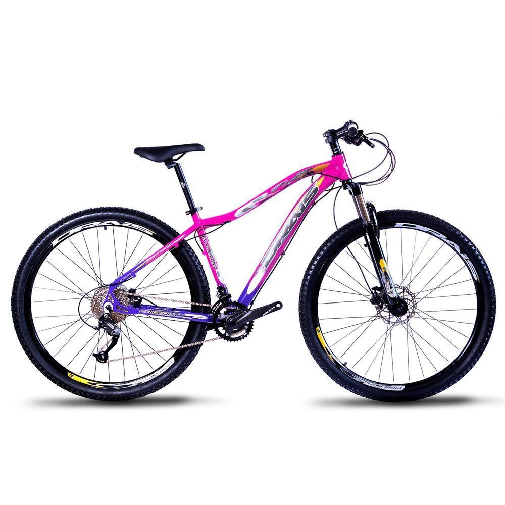 Bicicleta Aro 29 Drais Chillout 18V Shimano Altus 17" Pink/Roxo - 325