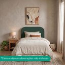 Ver imagem 7 de Cabeceira Painel Suspenso Solteiro 100 cm Alana Organica Linho Verde Musgo Artte