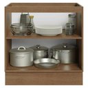 Ver imagem 4 de Balcão de Cozinha 80 cm 2 Portas (sem Tampo) Rustic/Branco Vik Madesa