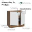 Ver imagem 3 de Balcão de Cozinha 80 cm 2 Portas (sem Tampo) Rustic/Branco Vik Madesa