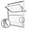 Janela Vitro Basculante 50x50 para Banheiro Aluminio - 2
