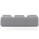 Ver mais imagens de Sofá 3 Lugares com Chaise Direito Sala Living 248cm Arlo F04 Veludo Cinza - Lyam Decor