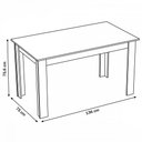 Ver imagem 3 de Mesa de Jantar 6 Lugares Andy Mel/Nude - Viero Móveis