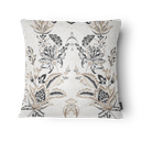 Ver imagem 3 de Kit 3 Capas de Almofada 43x43cm Microfibra Floral Arabesco Bege Clássico