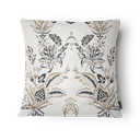 Ver imagem 3 de Kit 3 Capas de Almofada 43x43cm Microfibra Floral Arabesco Bege Clássico