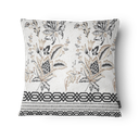 Ver imagem 1 de Kit 3 Capas de Almofada 43x43cm Microfibra Floral Arabesco Bege Clássico
