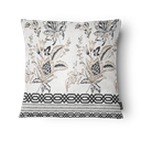 Ver imagem 1 de Kit 3 Capas de Almofada 43x43cm Microfibra Floral Arabesco Bege Clássico
