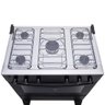Fogão 5 Bocas Atlas Mônaco Plus Preto com Mesa Inox Bivolt - 4