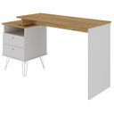 Ver imagem 2 de Escrivaninha Plus Home Office 2 Gavetas Olmo-branco