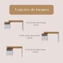 Ver mais imagens de Escrivaninha Plus Home Office 2 Gavetas Olmo-branco