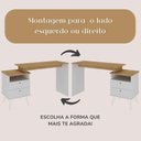 Ver imagem 7 de Escrivaninha Plus Home Office 2 Gavetas Olmo-branco
