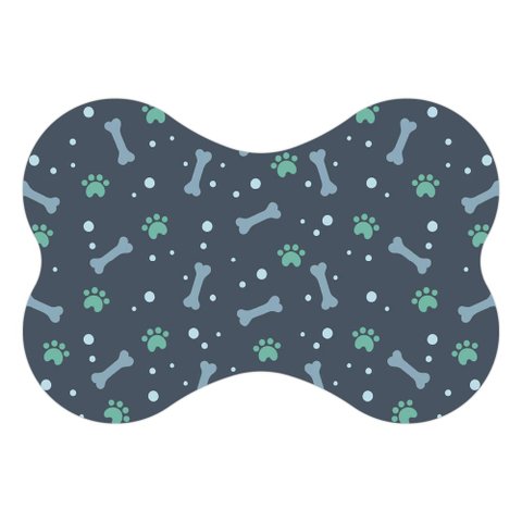 Tapete Comedouro Ração Cachorro Pet Cão Dog Lona Nº3 - 30x44 Arte na Arte Tapete para Comedouro de C