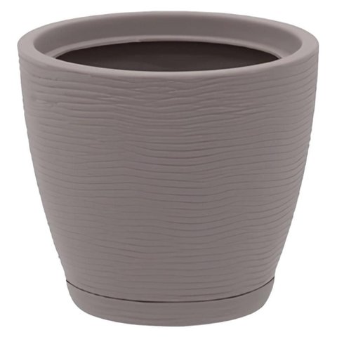 Vaso de Plantas 15,5cm Tramontina Asteca Polietileno Concret