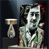 Quadro Pablo Escobar El Patron Afortunado:60x40 cm/PRETA - 1
