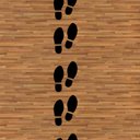 Ver imagem 2 de Kit 5 Adesivos Chão Pegada Pé Sapato Fila Pegadas