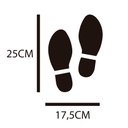 Ver imagem 3 de Kit 5 Adesivos Chão Pegada Pé Sapato Fila Pegadas