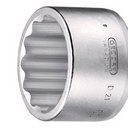 Ver imagem 2 de Soquete Estriado Curto 2.1/2" Encaixe de 1" - Gedore 018076